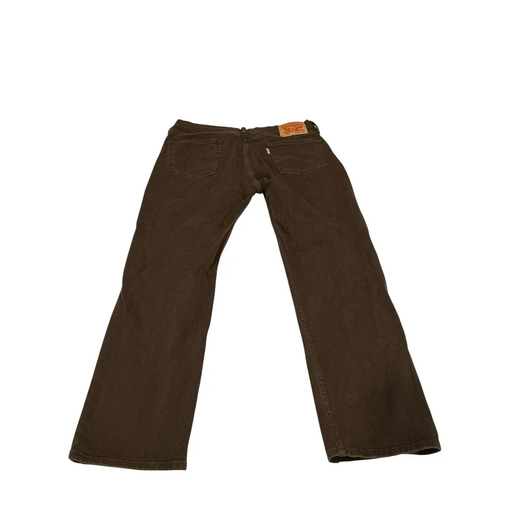 Levis Men's 514‎ Straight Fit Jeans Stretch Brown 34x32